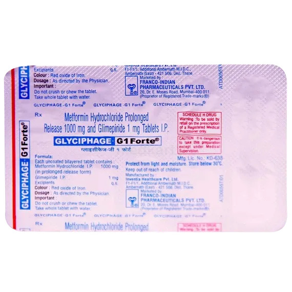 glyciphage g 1mg tablet 10's